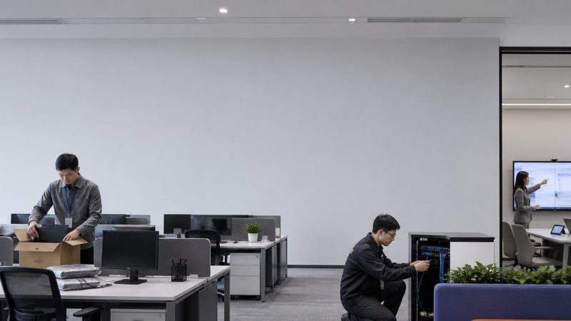 企业办公电脑、网络和会议设备服务场景